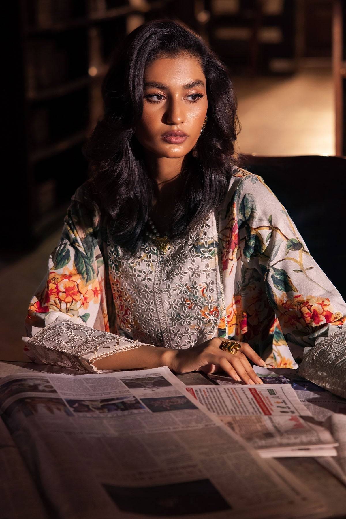 Nureh | Glam Girl Lawn | GL-13 by Maria Faisal - Registered Vendor of : Nureh - type : Ladies Clothes - 100% original wedding dresses