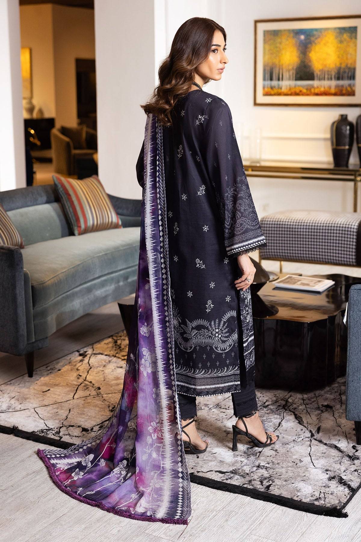 Nureh | Printed lawn 25 | SP-118 by Maria Faisal - Registered Vendor of : Nureh - type : Ladies Clothes - 100% original wedding dresses