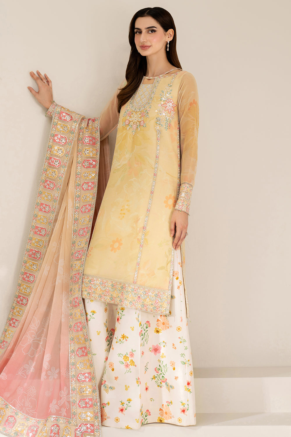 Farasha | Fiorella Formals | Floral Ray - Ladies Clothes - Maria Faisal
