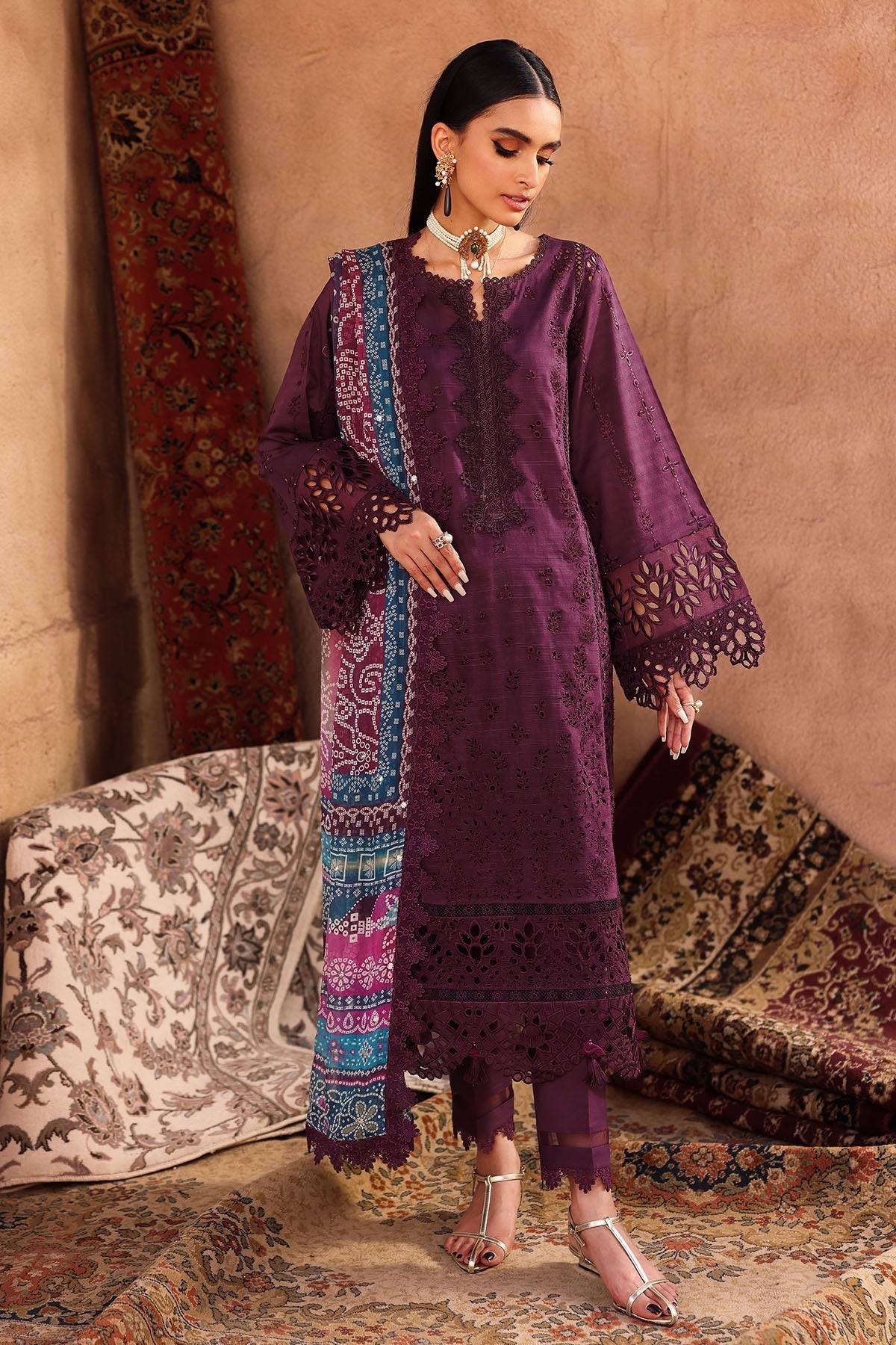 Nureh | Bazaar Lawn | NE-161 by Maria Faisal - Registered Vendor of : Nureh - type : Ladies Clothes - 100% original wedding dresses