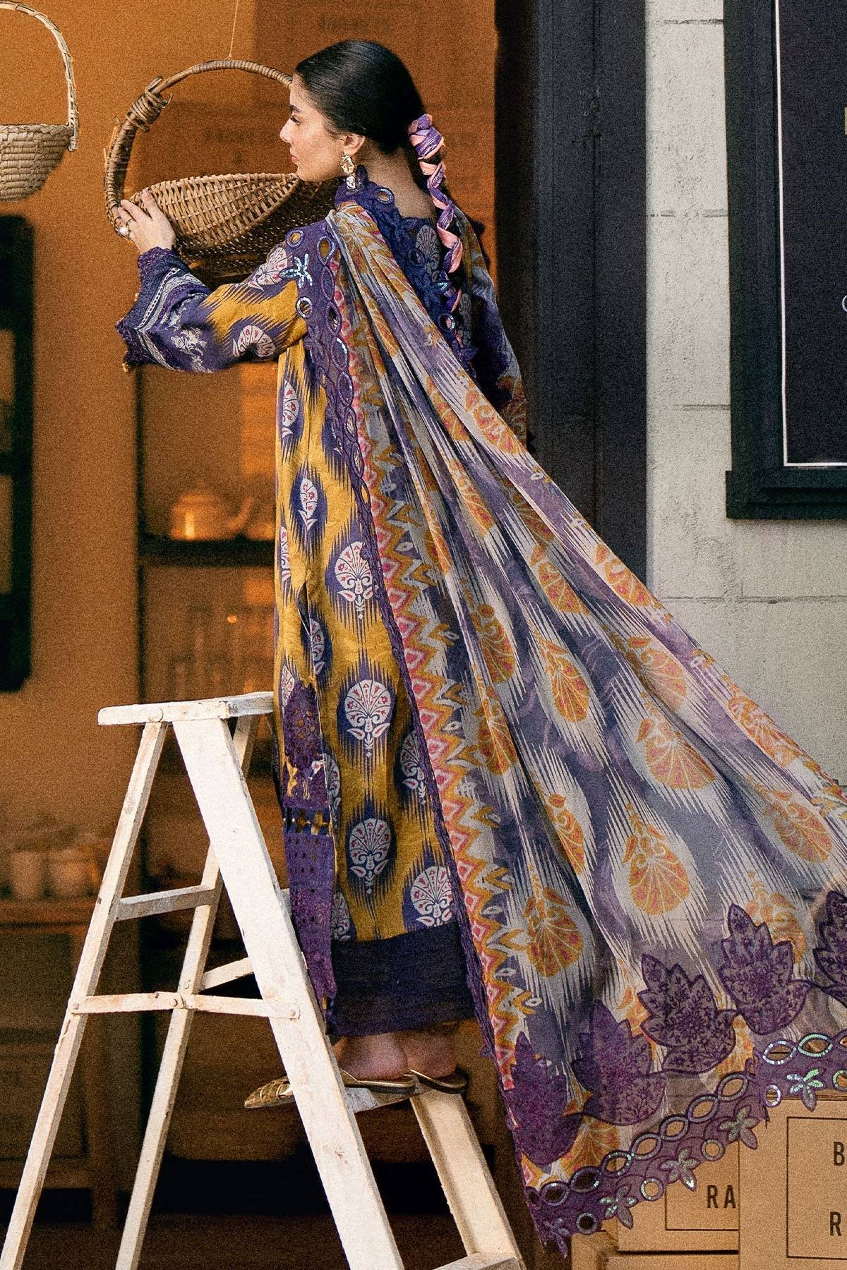 Nureh | Glam Girl Lawn | GL-22 by Maria Faisal - Registered Vendor of : Nureh - type : Ladies Clothes - 100% original wedding dresses