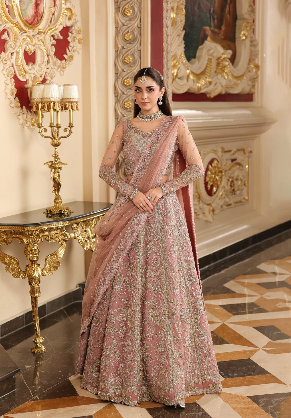 Elaf Premium | Stardom Formal Handwork 25 | ESH-02 GLAMOROUS - Formal Dress - available at Maria Faisal in UK and USA.