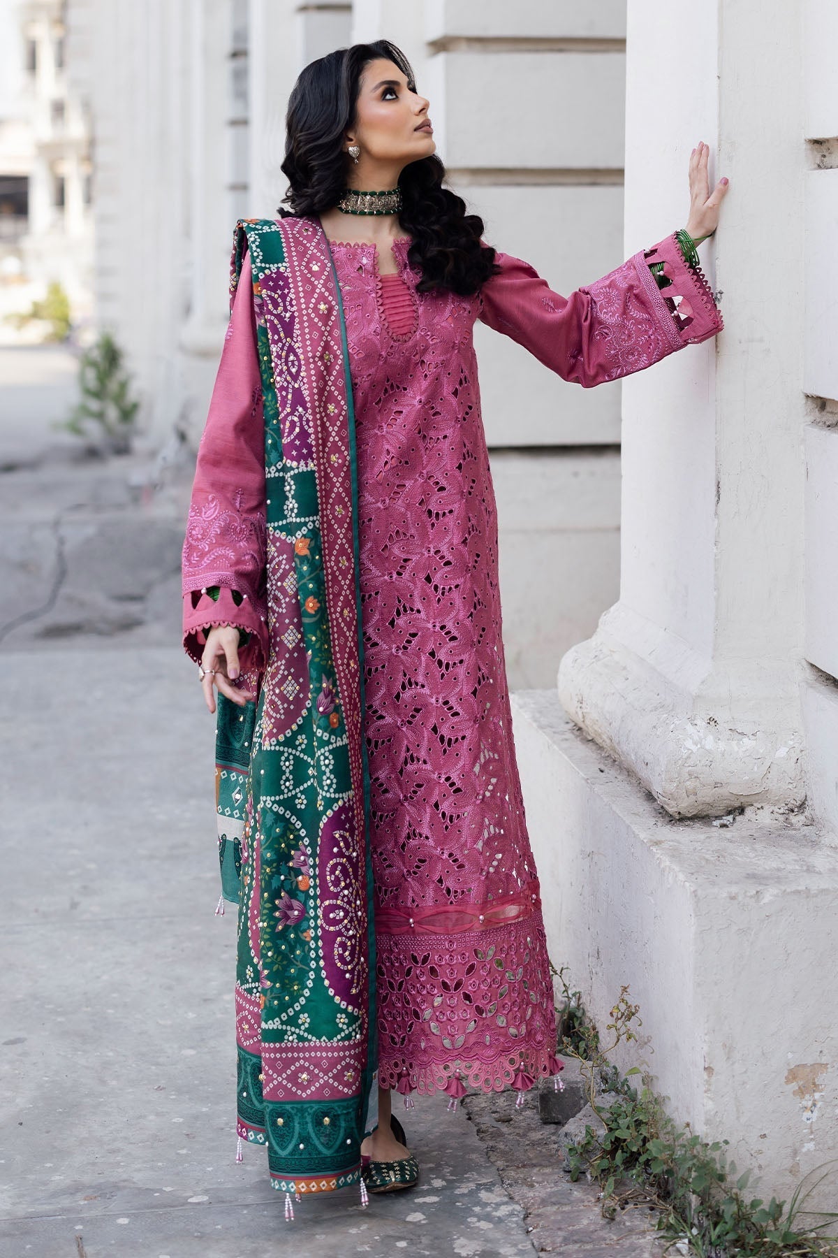 Nureh | Bazaar Winter 24 | NE-113 - Designer Dress with Intricate embroidery and embellishments. Shop elegent wedding dress at Maria Faisal.
