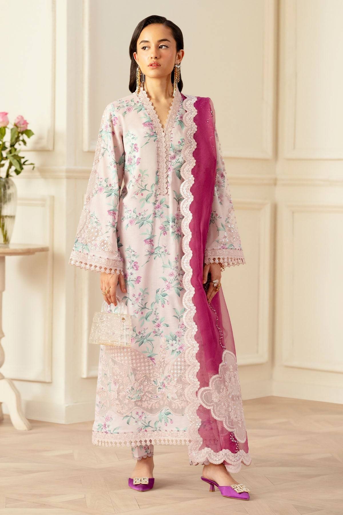 Nureh | Feya Eid Lawn | FE-01 by Maria Faisal - Registered Vendor of : Nureh - type : Ladies Clothes - 100% original wedding dresses