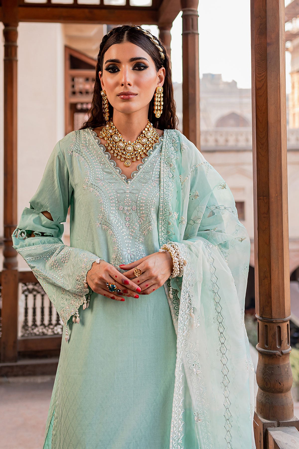 Nureh | Lawn Jacquard | NS-77 - Ladies Clothes 