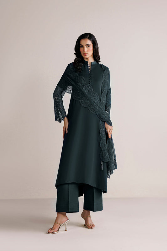Farasha | Chiffon Essentials 26 | Moonlit Smoke - Formal Dress - available at Maria Faisal in UK and USA.