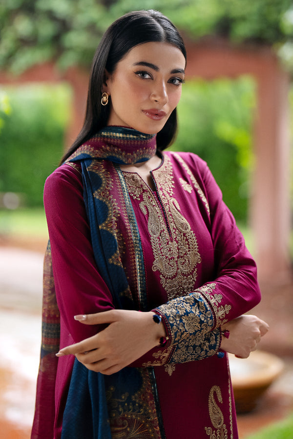 Jazmin | Winter Edition 24 | KHADDAR UW-0069 - Designer Dress with Intricate embroidery and embellishments. Shop elegent wedding dress at Maria Faisal.