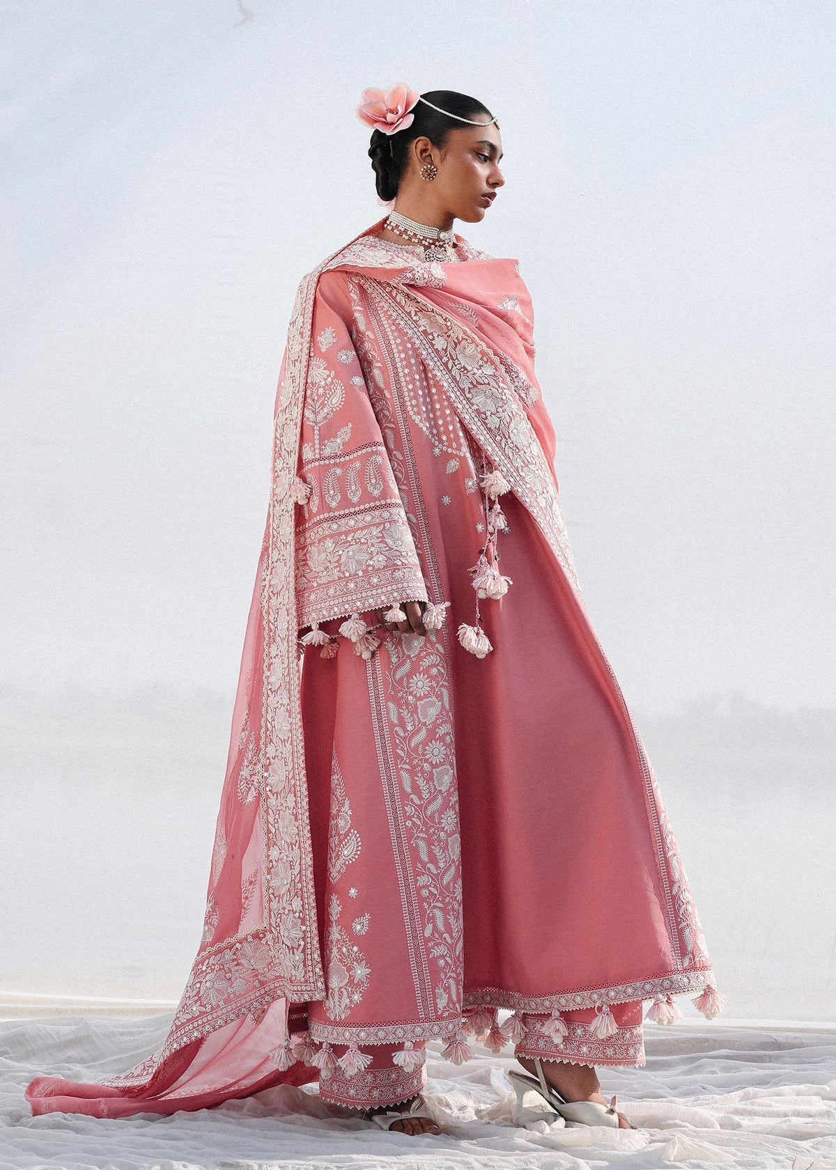 Hussain Rehar | Kalabagh Luxury Lawn 26 | Sorti - Luxury Dress - available at Maria Faisal in UK and USA.