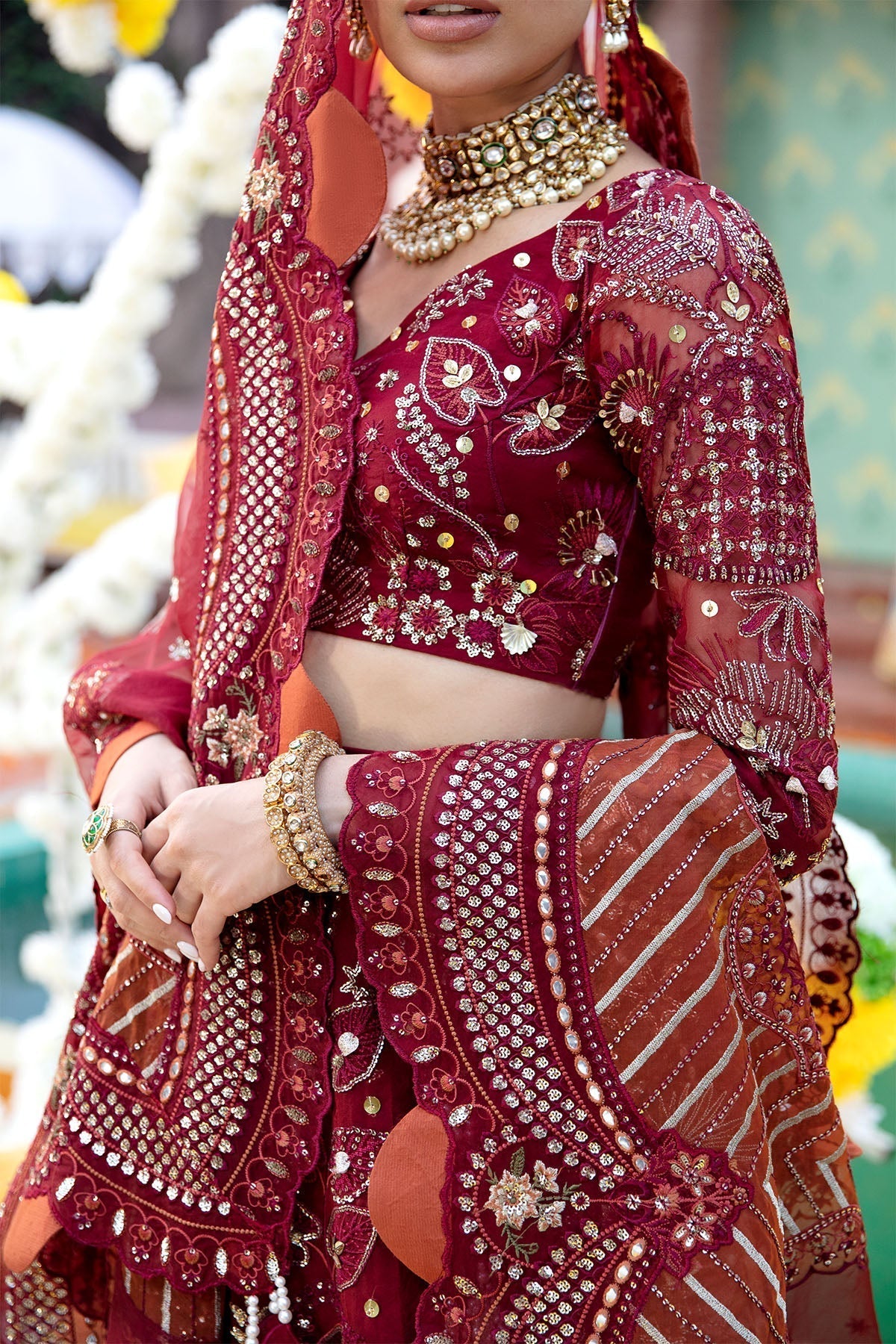 Nureh | Jhoomro Wedding Formals | NL-53 - MAHRO - Wedding Dress - Maria Faisal
