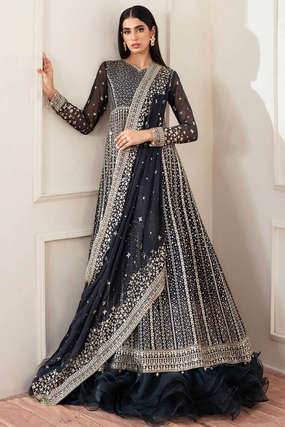 Farasha | Essence Formals 25 | Midnight Navy - Ladies Clothes - Maria Faisal