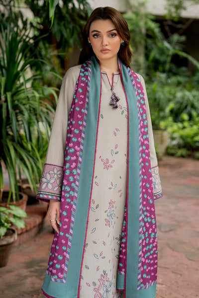 Jazmin | Winter Edition 24 | KHADDAR UW-0052 - Designer Dress with Intricate embroidery and embellishments. Shop elegent wedding dress at Maria Faisal.