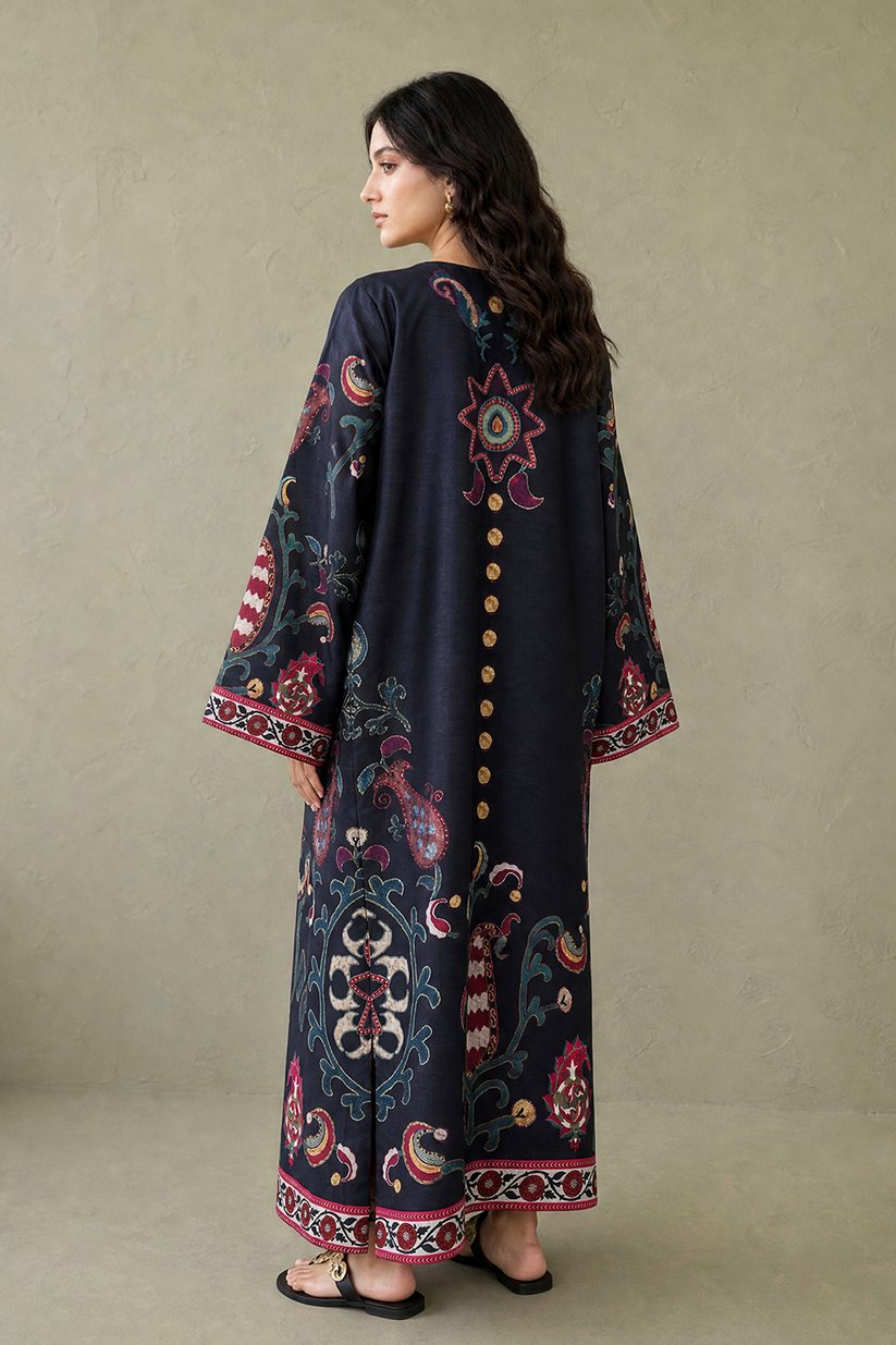 Saad Shaikh | Ease Fall Edit 26 | D-05 Kaftan - Casual Dress - available at Maria Faisal in UK and USA.
