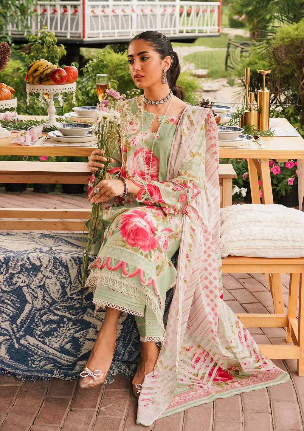 Elaf Premium | Printed Collection 24 | EEP-05A - Mint To Be - Waniyas