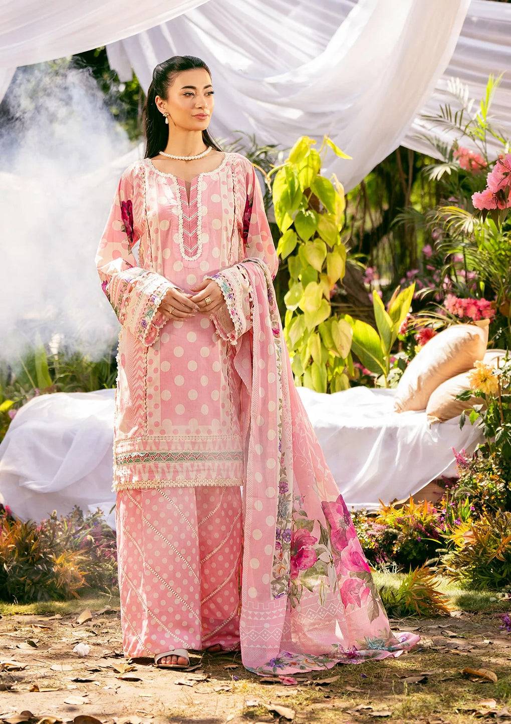 Elaf Premium | Prints 25 | EPS-2A ROSE DUSK by Maria Faisal - Registered Vendor of : Elaf Premium - type : Ladies Clothes - 100% original wedding dresses