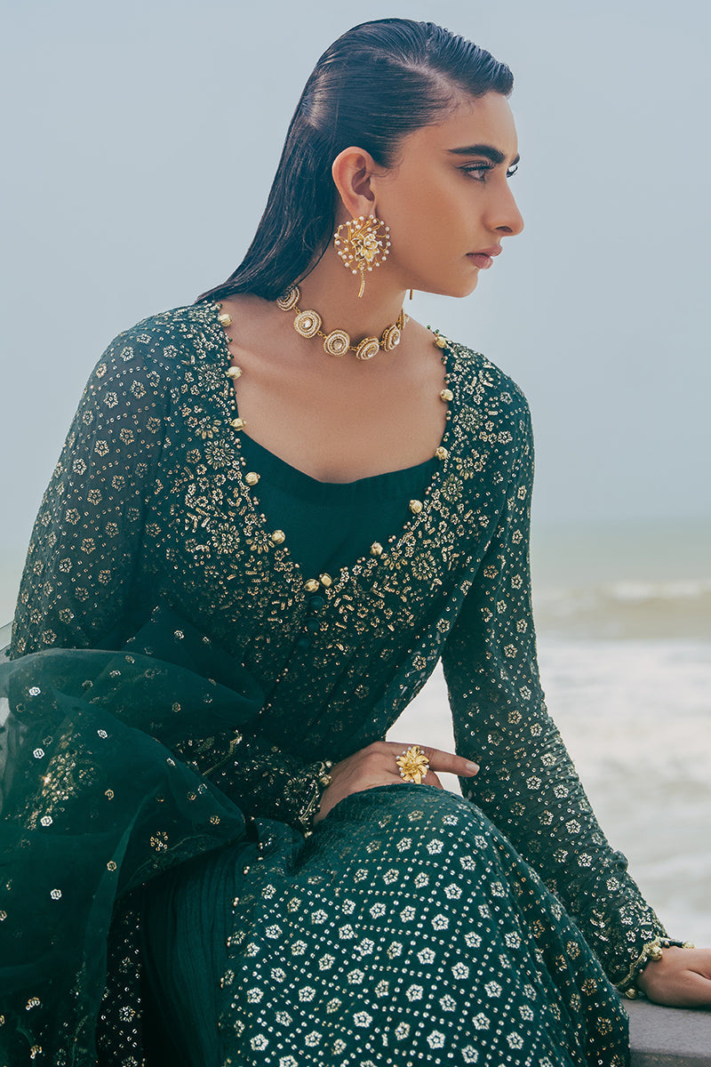 Cross Stitch | Wedding Collection 24 | GREEN SPRING - Ladies Clothes - Maria Faisal