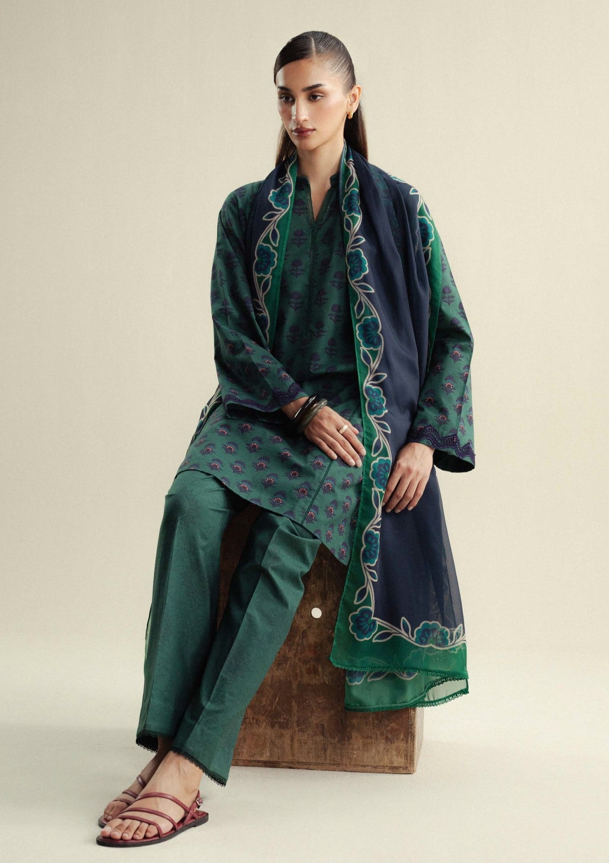 Zara Shahjahan | Coco Prints 25 | Willow-10A - Ladies Clothes - Maria Faisal