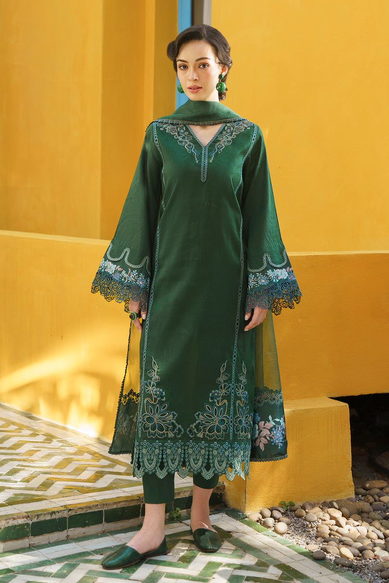 Baroque | Luxury Pret 24 | JACQUARD LAWN UF-572 - Designer Dress with Intricate embroidery and embellishments. Shop elegent wedding dress at Maria Faisal.