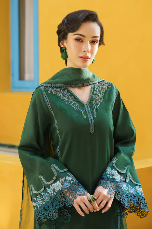Baroque | Luxury Pret 24 | JACQUARD LAWN UF-572 - Designer Dress with Intricate embroidery and embellishments. Shop elegent wedding dress at Maria Faisal.