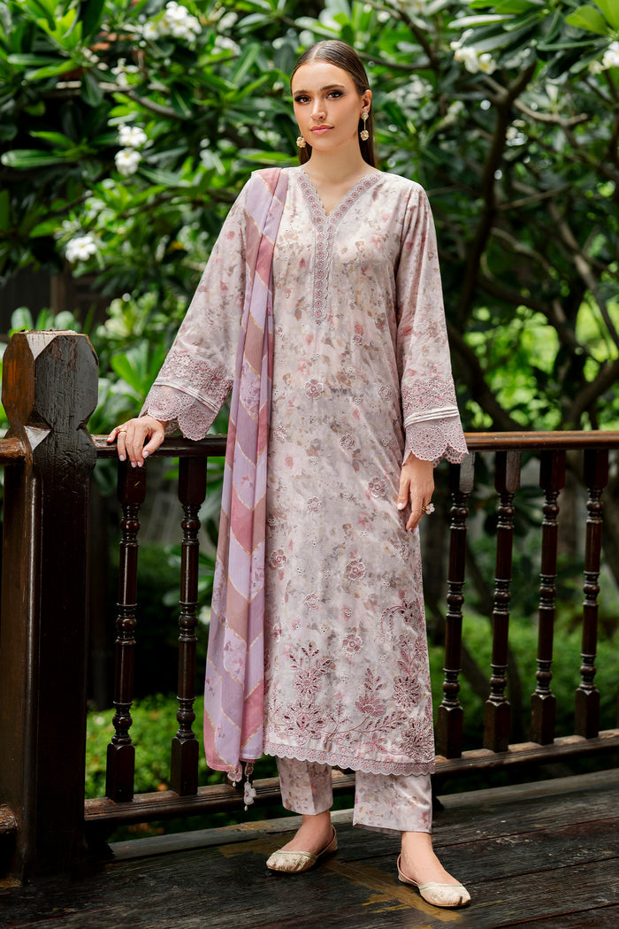Baroque | Luxury Pret Summer | UF-4273 - Luxury Dress - available at Maria Faisal in UK and USA.