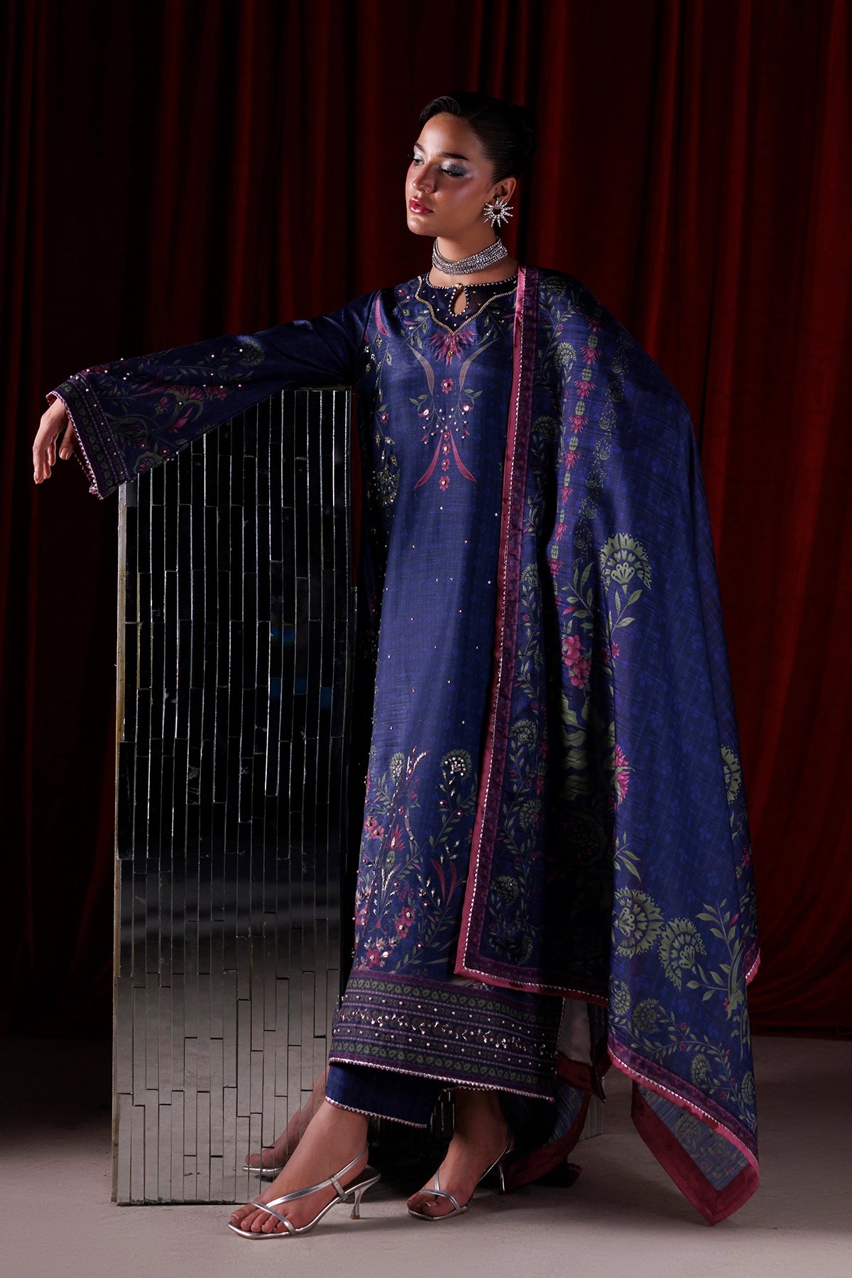 Rangrasiya | Luxe Silk 26 | Eclat - Luxury Dress - available at Maria Faisal in UK and USA.
