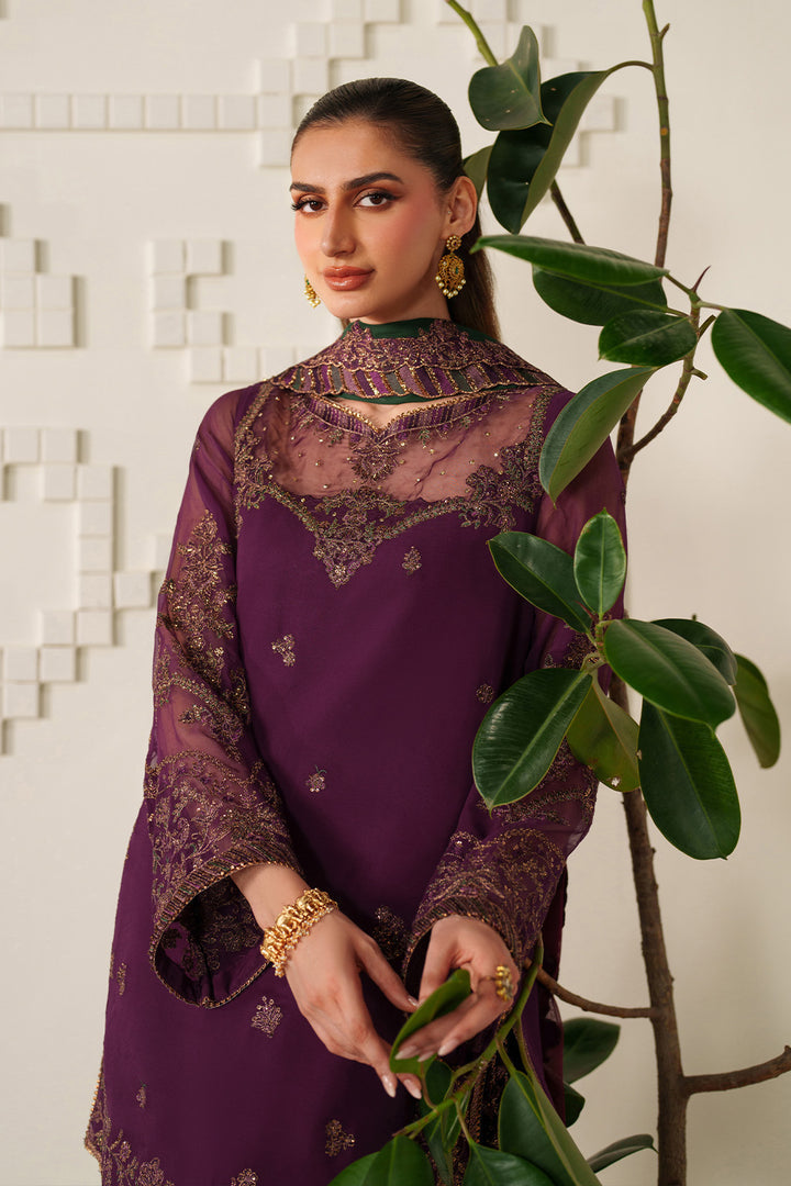 Iznik | Chinon Chiffon | UE-624 - Dress - available at Maria Faisal in UK and USA.