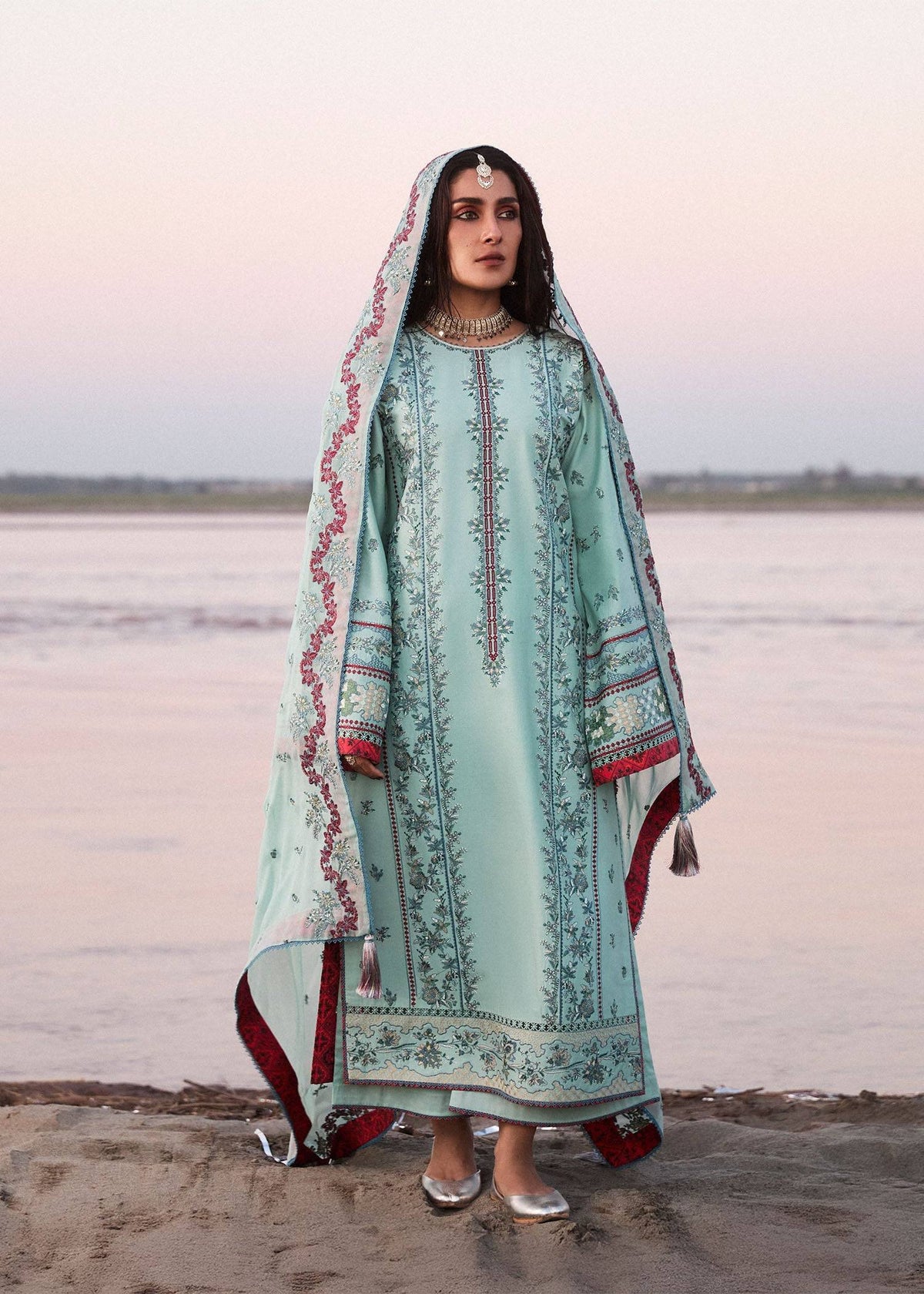 Hussain Rehar | Surkh Eid Pret’25 | Aina by Maria Faisal - Registered Vendor of : Hussain Rehar - type : Ladies Clothes - 100% original wedding dresses