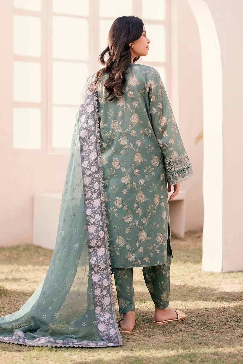 Baroque | Luxury Pret 24 | LAWN UF-599 - Designer Dress with Intricate embroidery and embellishments. Shop elegent wedding dress at Maria Faisal.