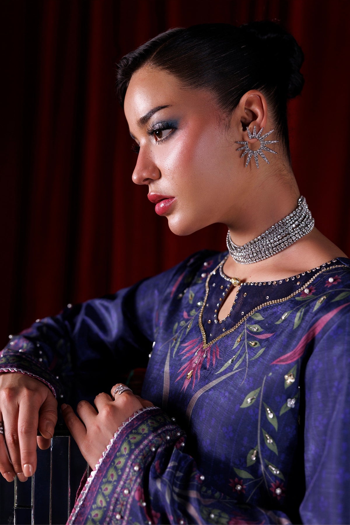 Rangrasiya | Luxe Silk 26 | Eclat - Luxury Dress - available at Maria Faisal in UK and USA.