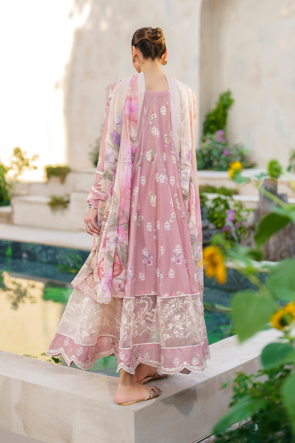 Iznik | Festive lawn 24 | SFL-08 - Designer Dress with Intricate embroidery and embellishments. Shop elegent wedding dress at Maria Faisal.