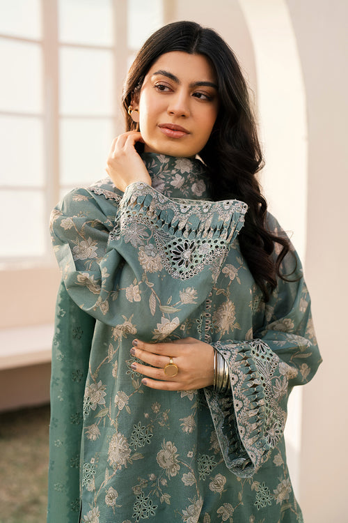 Baroque | Luxury Pret 24 | LAWN UF-599 - Designer Dress with Intricate embroidery and embellishments. Shop elegent wedding dress at Maria Faisal.