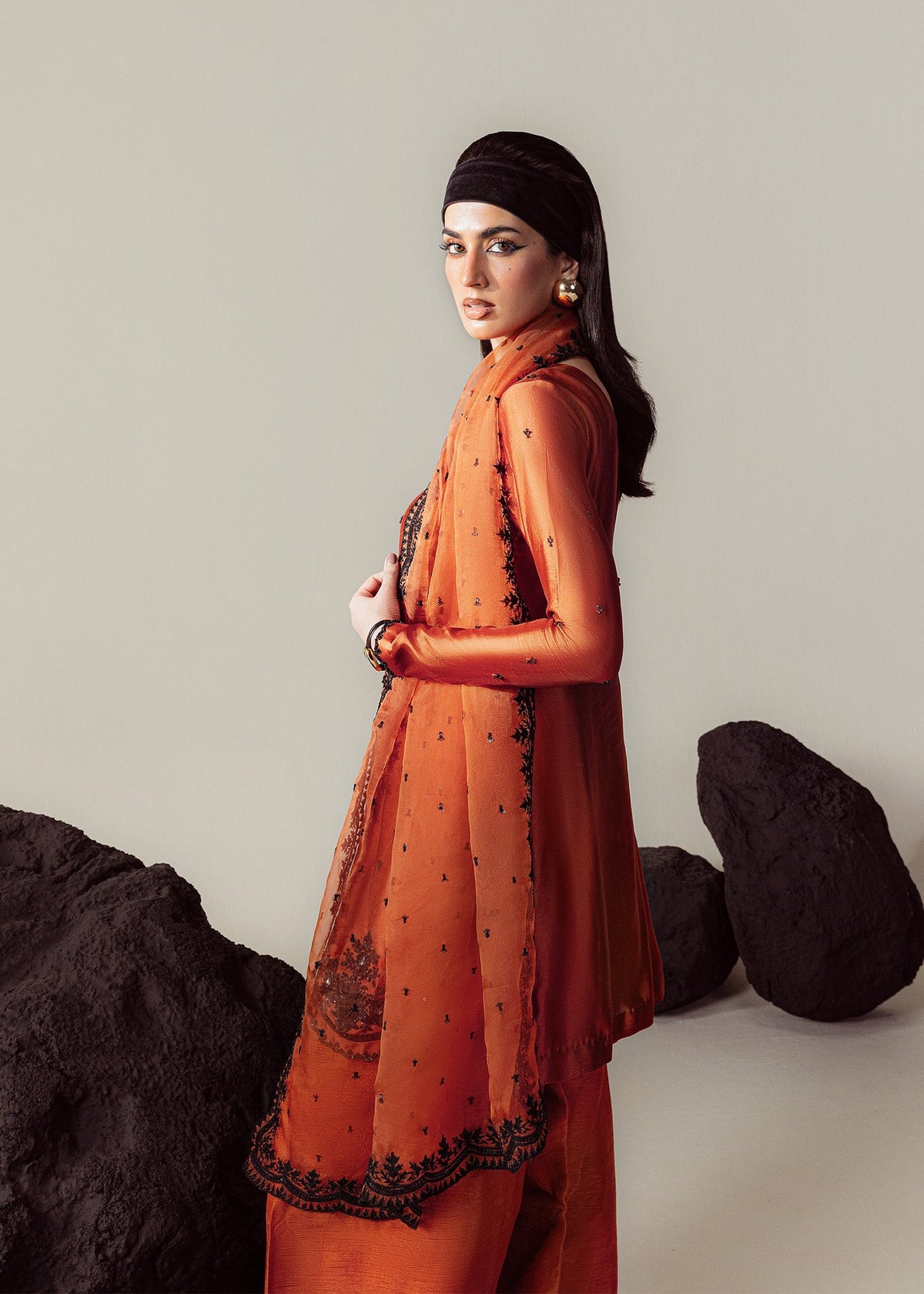 Mahum Asad | The Sirens | Amber - Formal Dress - available at Maria Faisal in UK and USA.