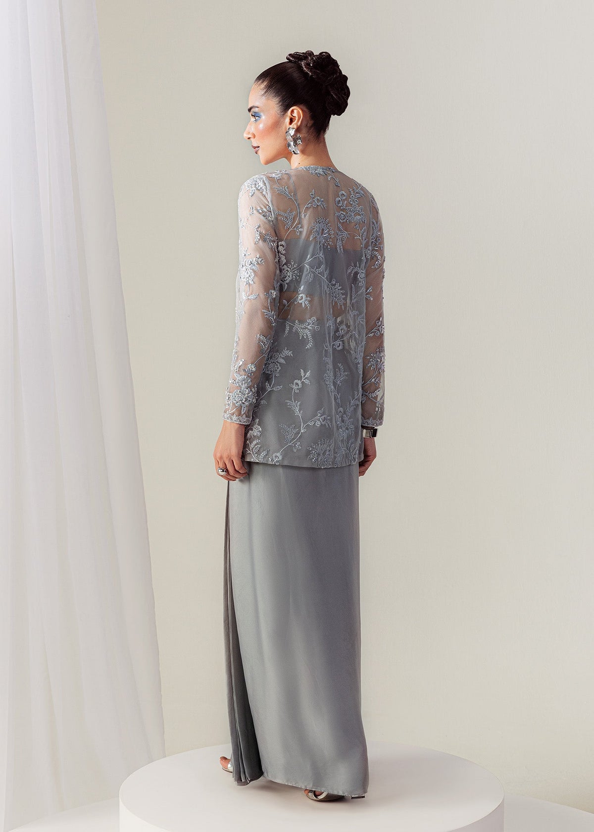 Mahum Asad | The Sirens | Moonlit - Formal Dress - available at Maria Faisal in UK and USA.