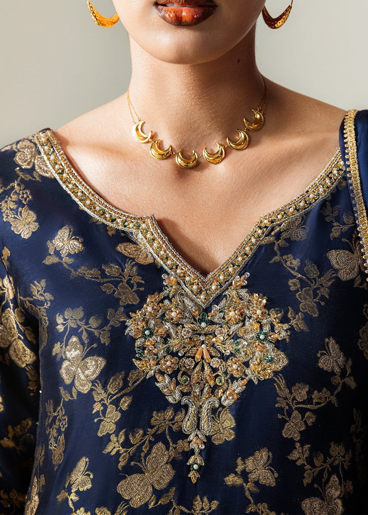 Mahum Asad | The Sirens | Blossom - Formal Dress - available at Maria Faisal in UK and USA.