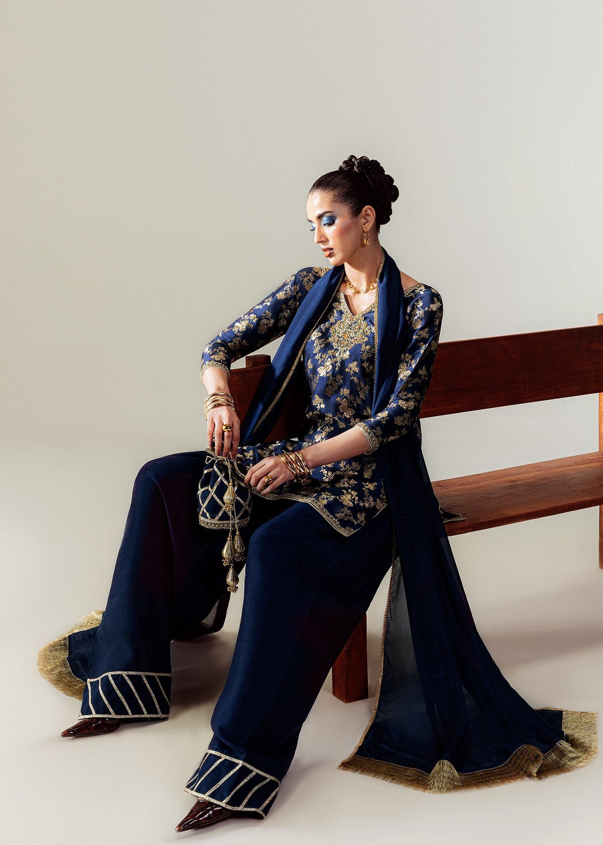 Mahum Asad | The Sirens | Blossom - Formal Dress - available at Maria Faisal in UK and USA.
