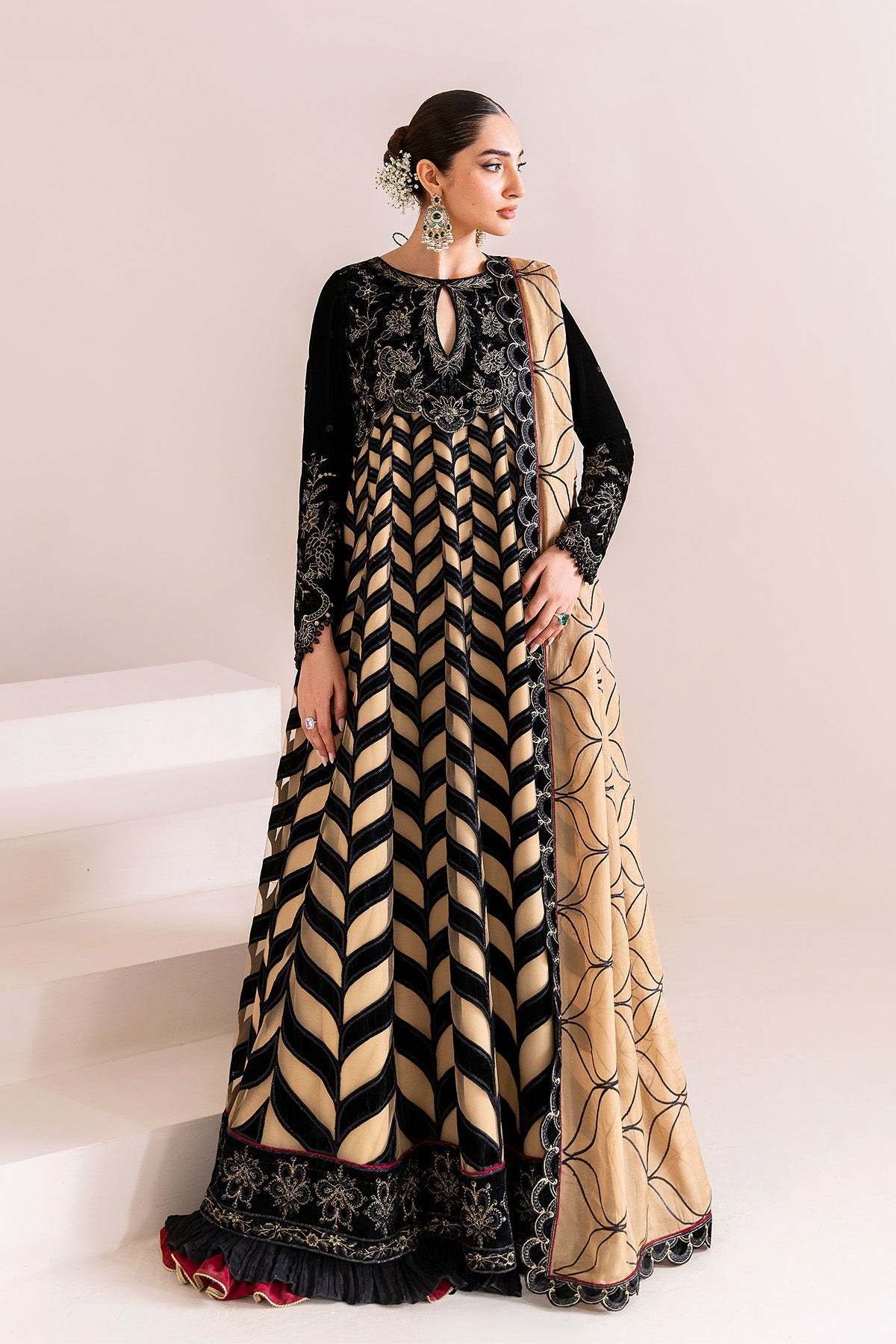 Noor Jahan – authentic Pakistani dress from the Makhmal Luxury Velvet Edit collection for women in the UK