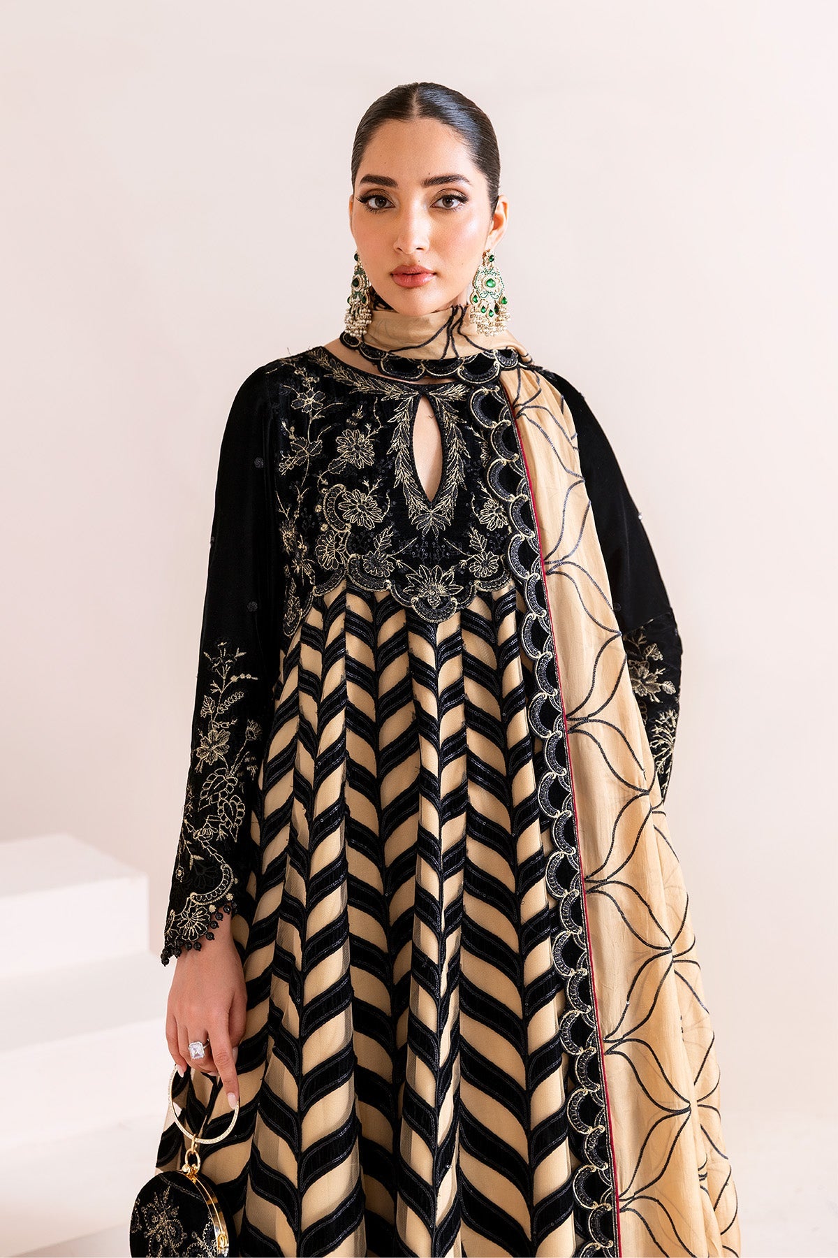 Noor Jahan – authentic Pakistani dress from the Makhmal Luxury Velvet Edit collection for women in the UK