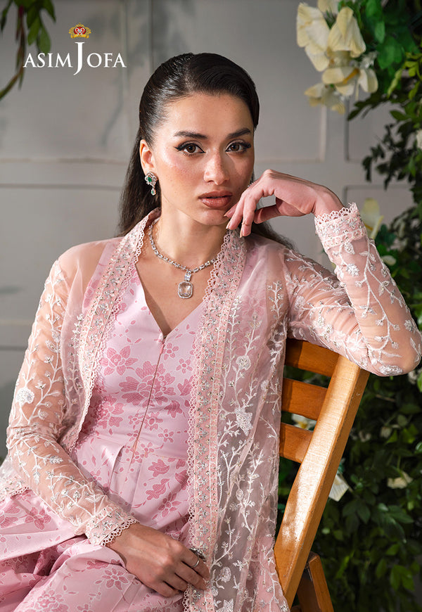 Asim Jofa | Lumiere Formals | AJLFC-02 EMBROIDERED ORGANZA - Formal Dress - available at Maria Faisal in UK and USA.