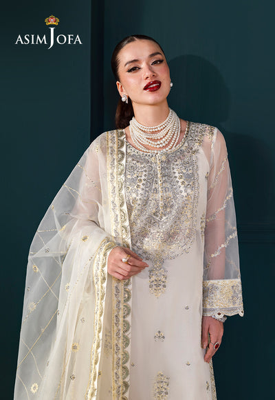 Asim Jofa | Lumiere Formals | AJLFC-03 EMBROIDERED ORGANZA - Formal Dress - available at Maria Faisal in UK and USA.