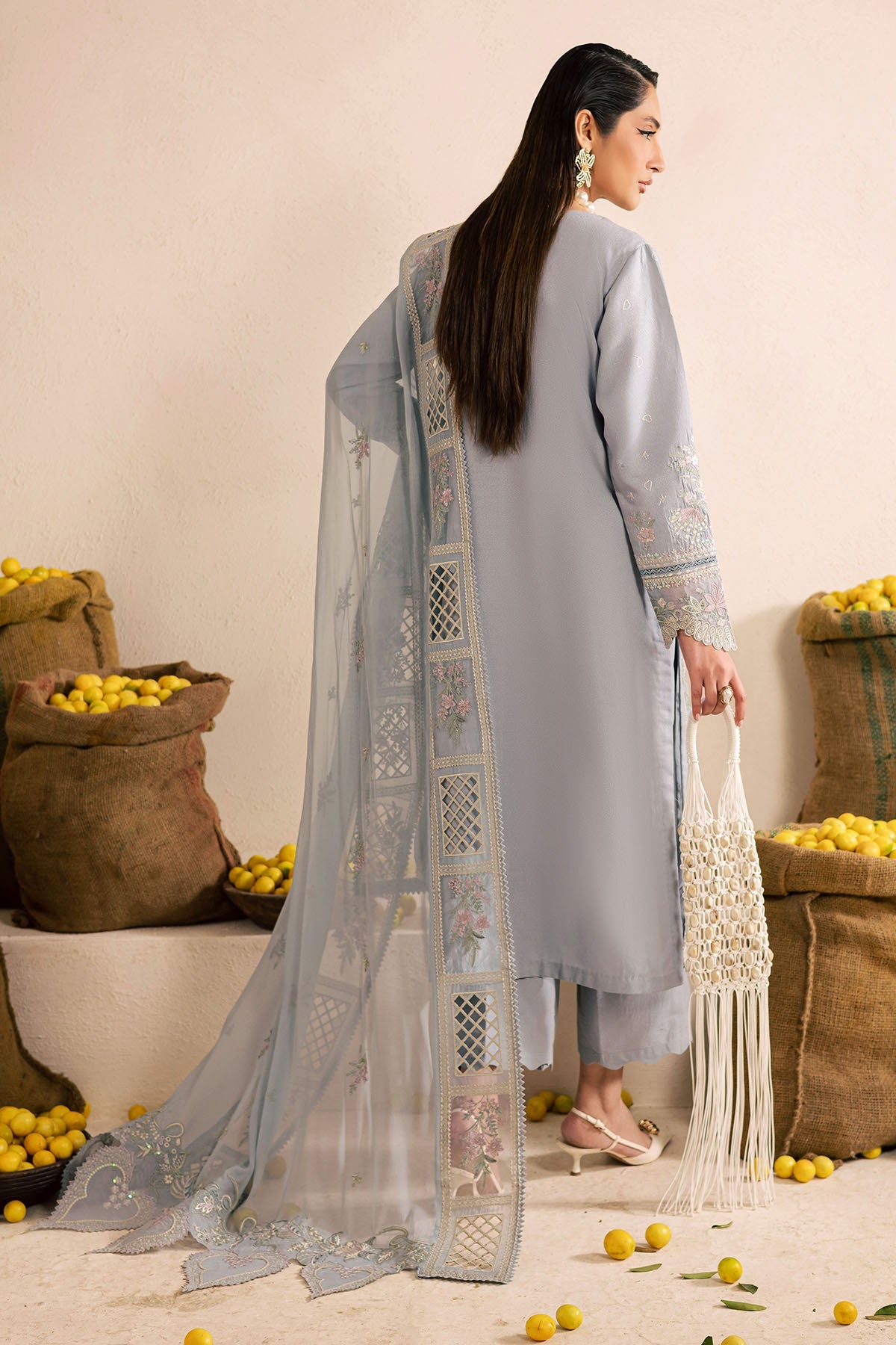 Nureh | Karandi Collection |NE-217 - Luxury Dress - available at Maria Faisal in UK and USA.