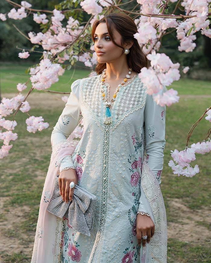 Zevk | Flora Festive Lawn | JASMINE by Maria Faisal - Registered Vendor of : Zevk - type : Ladies Clothes - 100% original wedding dresses