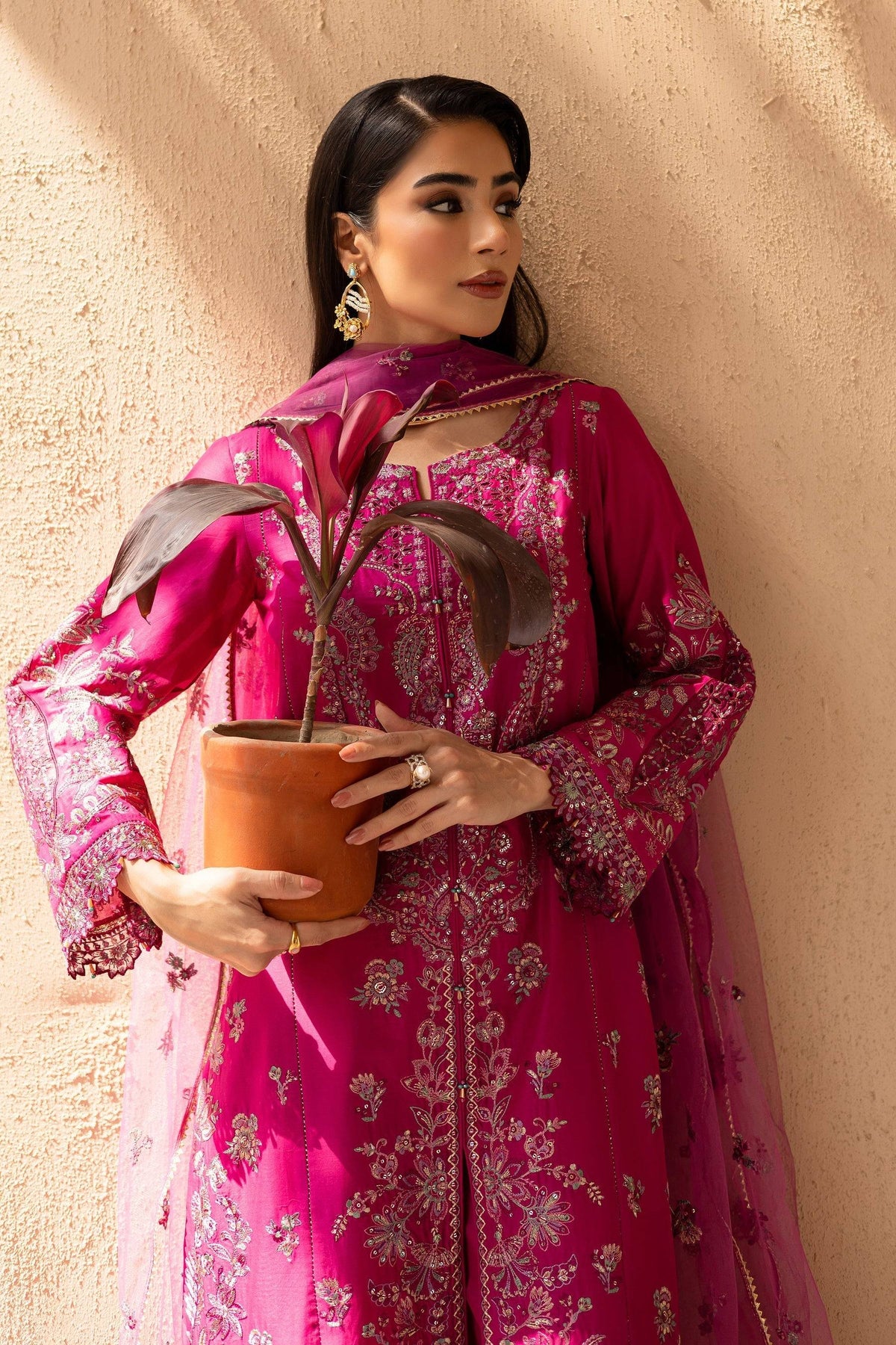 Batik | Nyra Embroidered Summer Solids |Dastak by Maria Faisal - Registered Vendor of : Batik - type : Ladies Clothes - 100% original wedding dresses