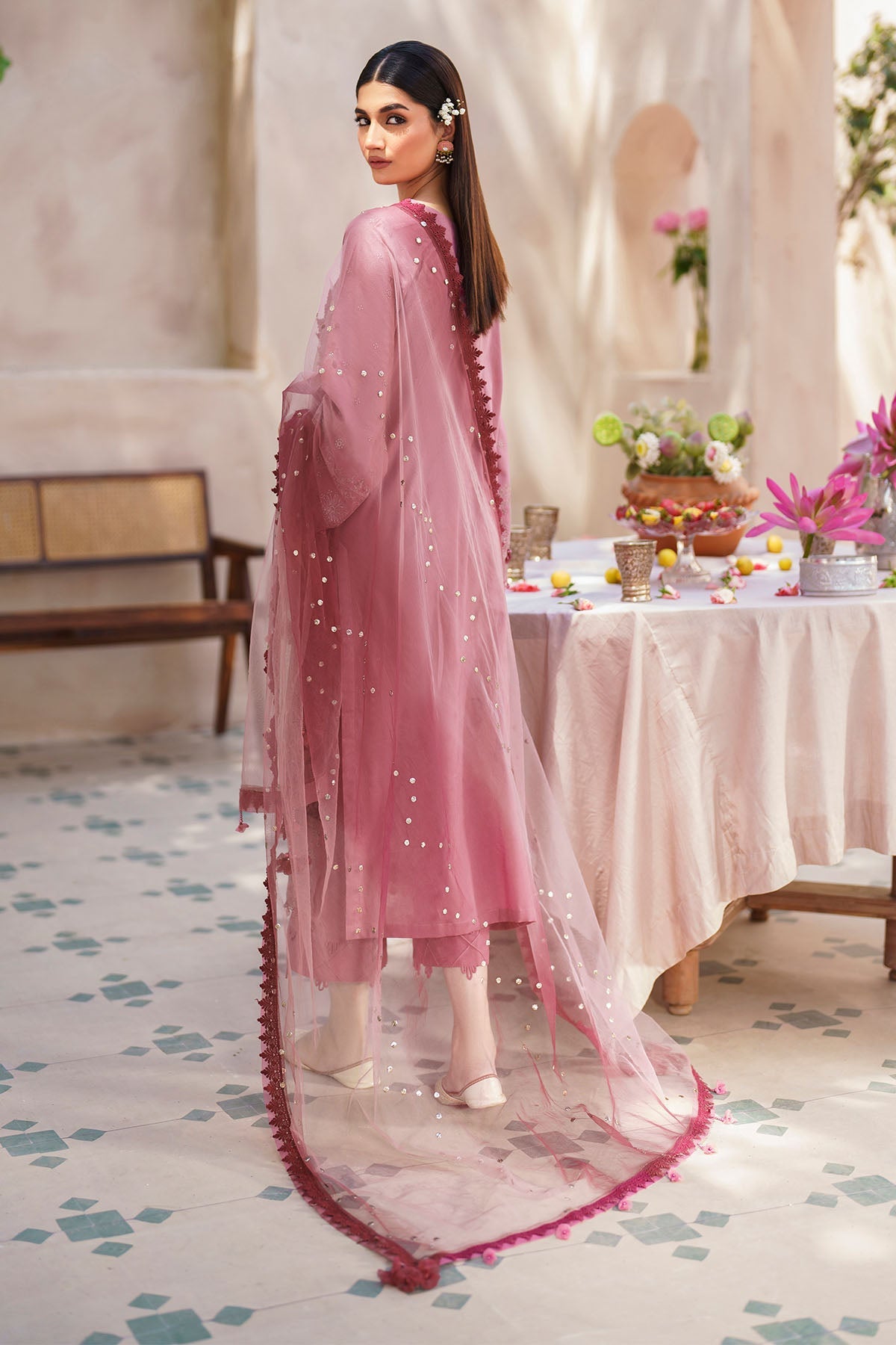 Nureh | Bazaar Lawn | NS - 136 - Ladies Clothes - Maria Faisal