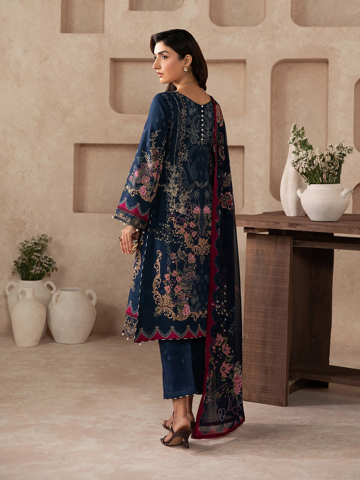 Gulaal | Syra Lawn 26 | Aluxe SKU D - 8 - Luxury Dress - available at Maria Faisal in UK and USA.