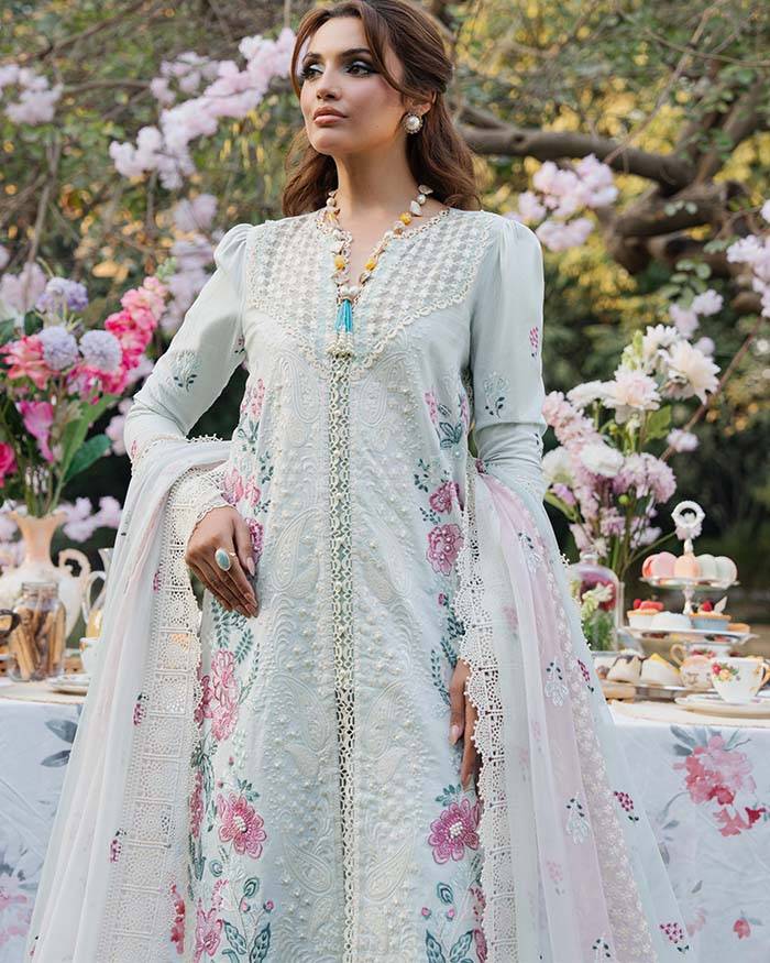 Zevk | Flora Festive Lawn | JASMINE by Maria Faisal - Registered Vendor of : Zevk - type : Ladies Clothes - 100% original wedding dresses