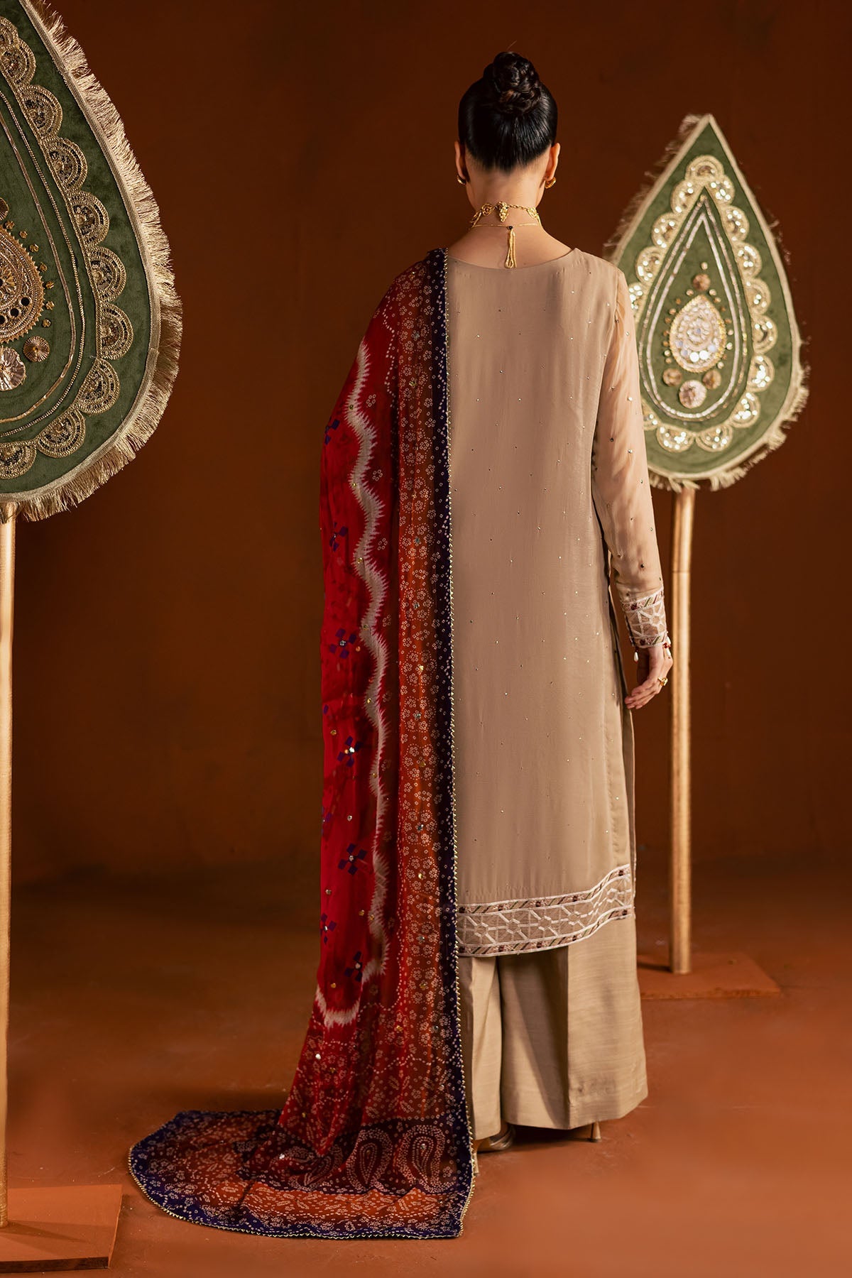 Nureh | Mukeshkari Formals | MK-22 - Formal Dress - available at Maria Faisal in UK and USA.