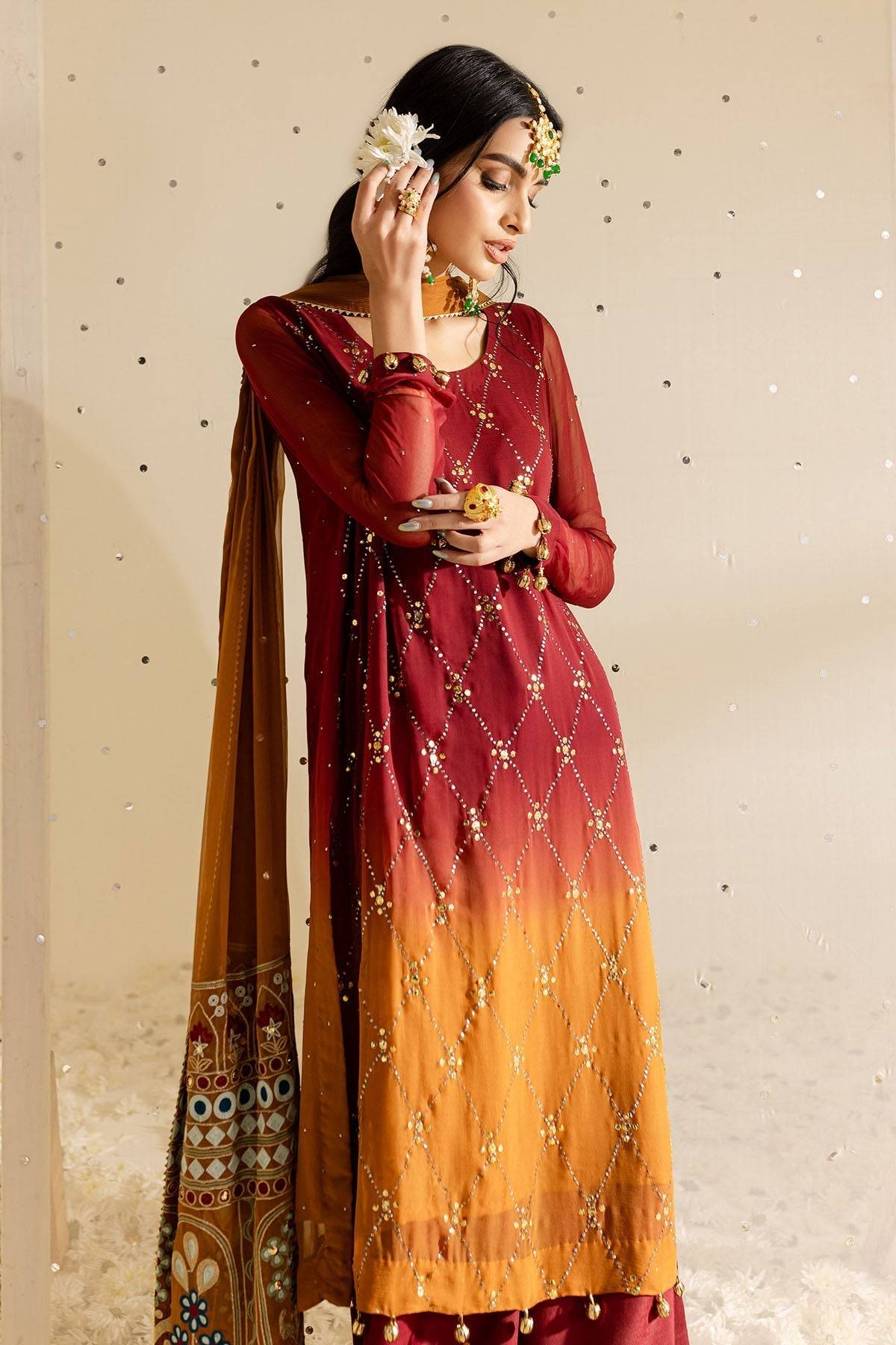 Nureh | Mukeshkari Formals | MK-09 by Maria Faisal - Registered Vendor of : Nureh - type : Ladies Clothes - 100% original wedding dresses
