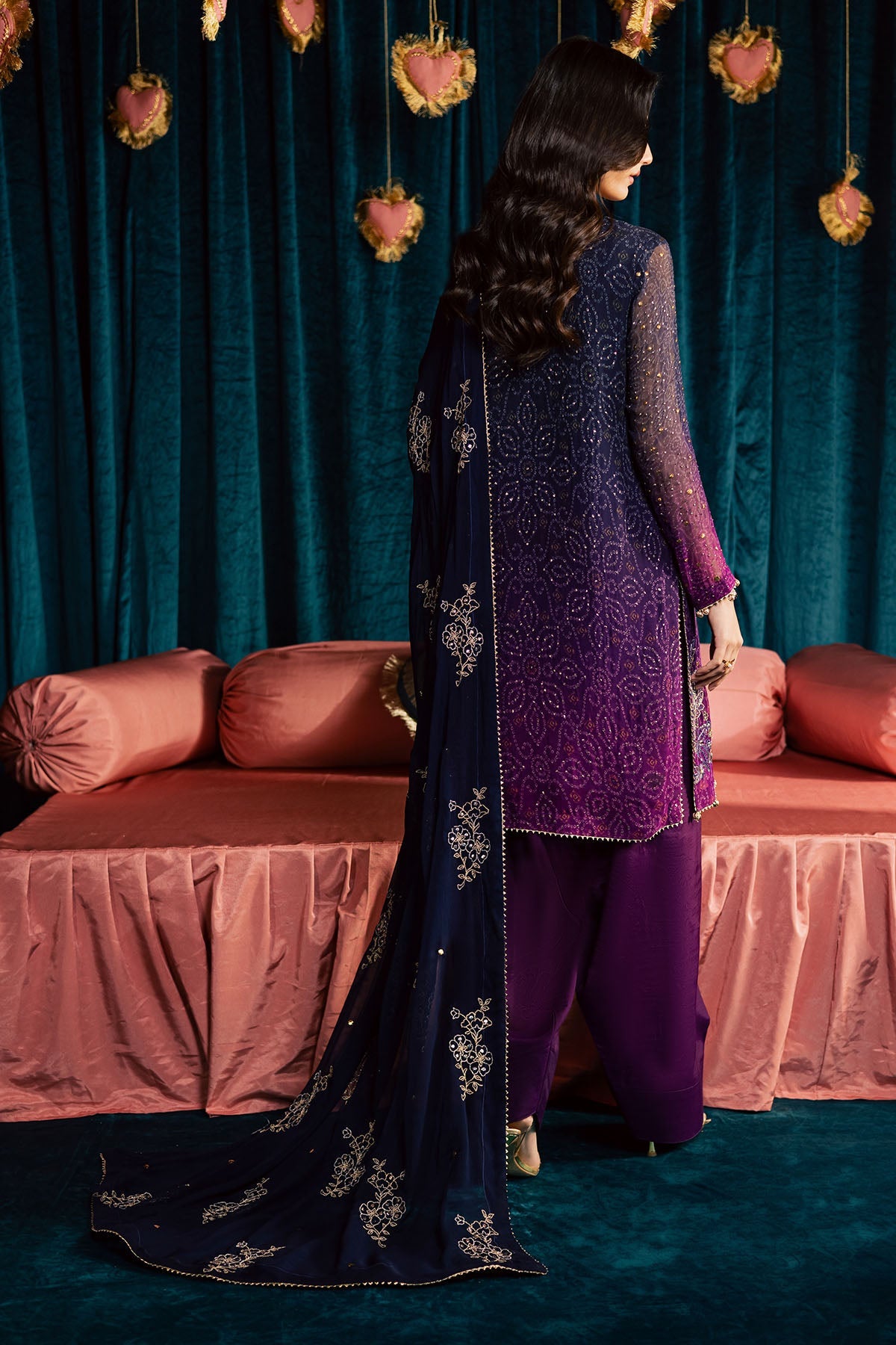 Nureh | Mukeshkari Formals | MK-23 - Formal Dress - available at Maria Faisal in UK and USA.