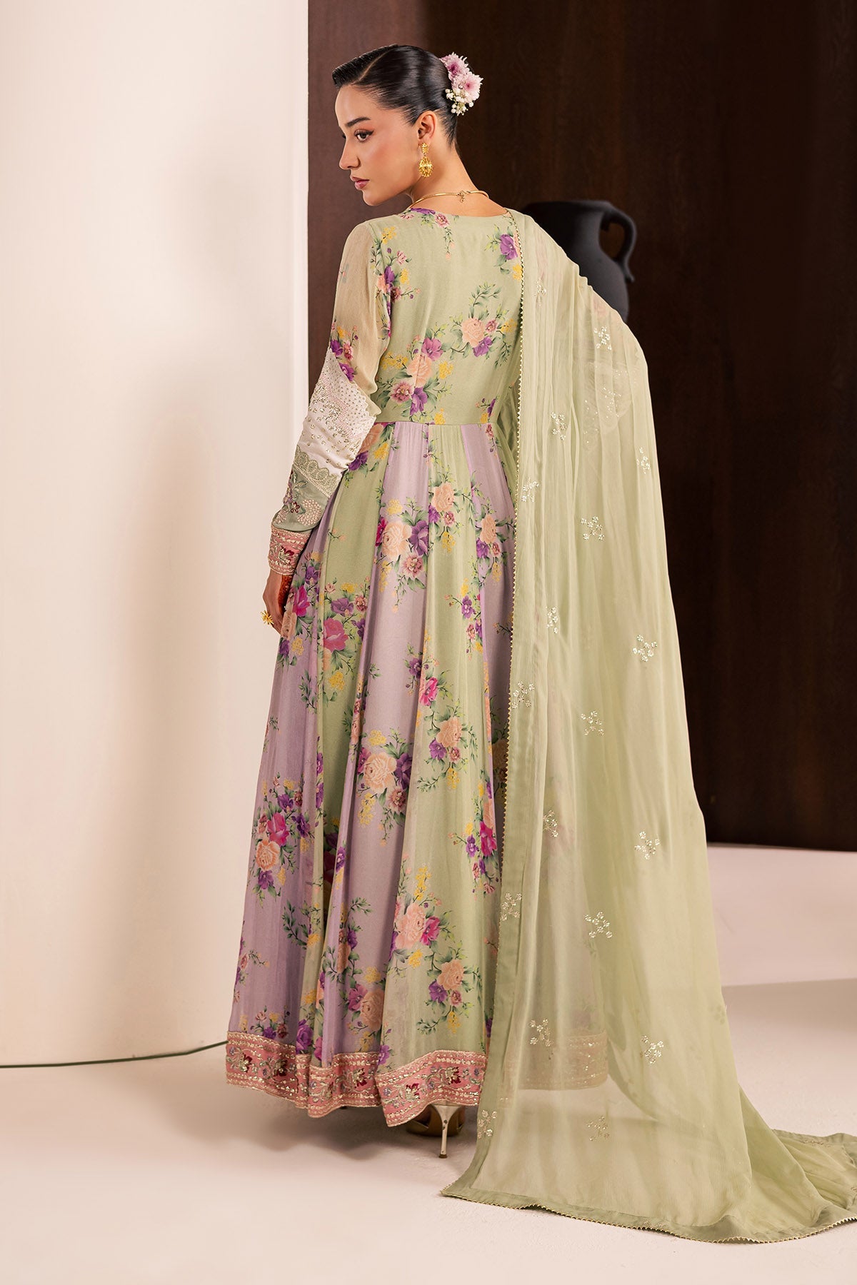 Nureh | Fancy Formal | NP-774 - Formal Dress - available at Maria Faisal in UK and USA.