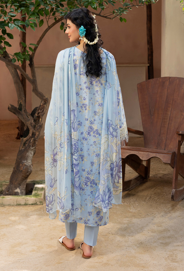 Humdum | Zaiba 25 |  D02 - Ladies Clothes - Maria Faisal