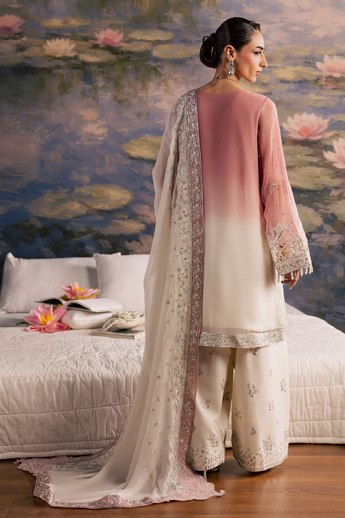 Nureh | Fancy Formal | NP-782 - Formal Dress - available at Maria Faisal in UK and USA.